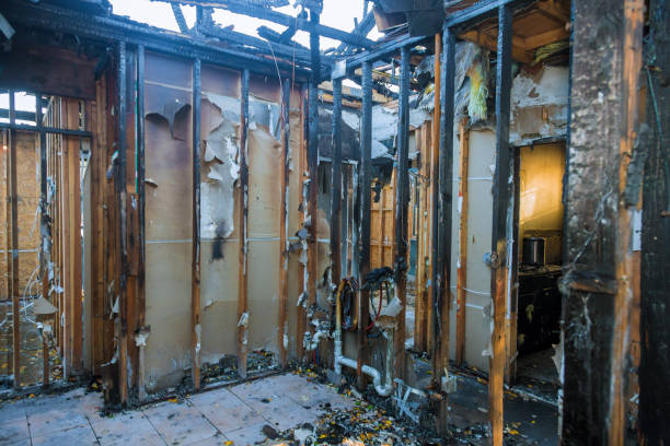 Professional Fire Damage Repair technician working in Burbank, WA